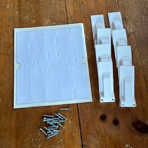 10 plastic Old house window pulley covers.